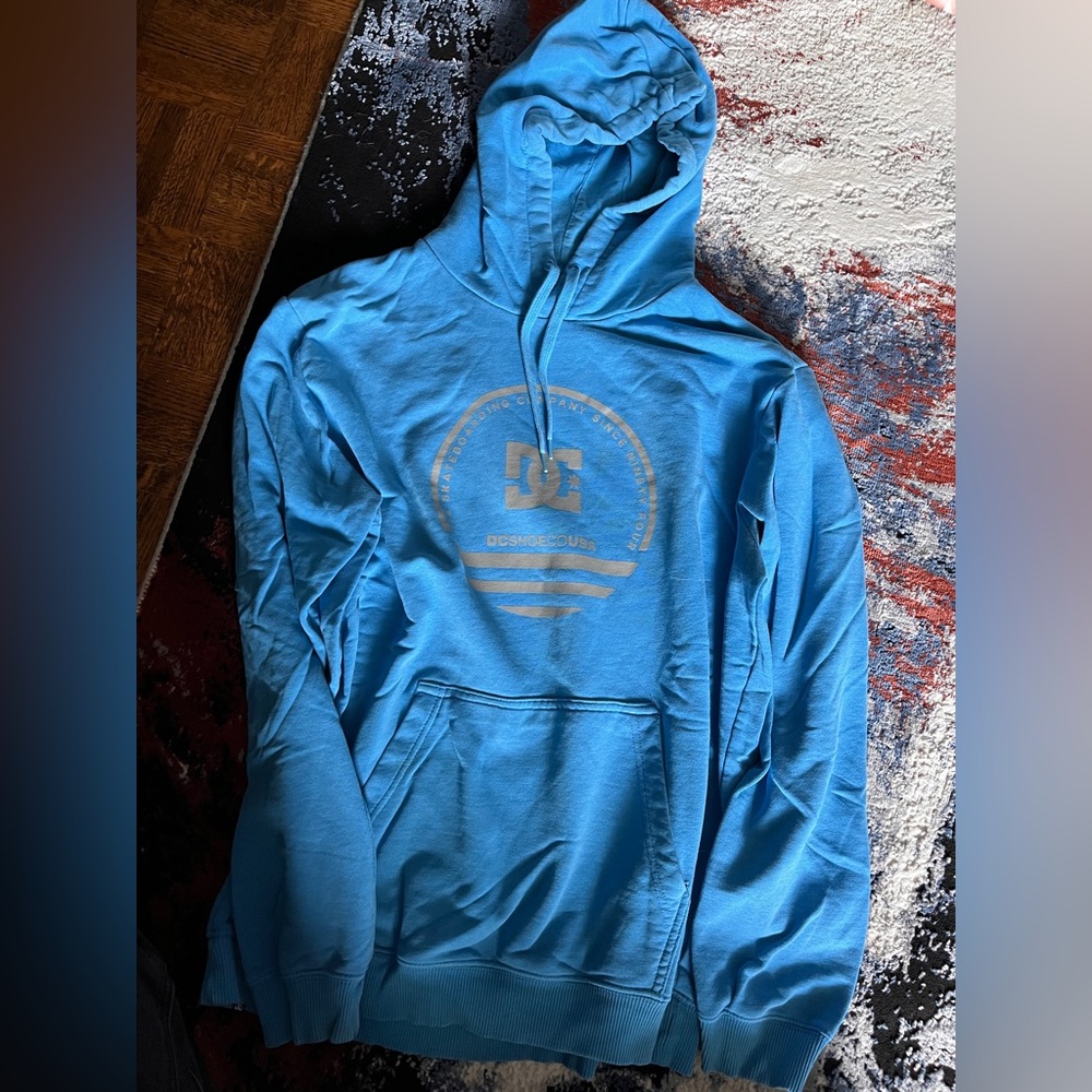 DC Light Blue Men's Hoodie